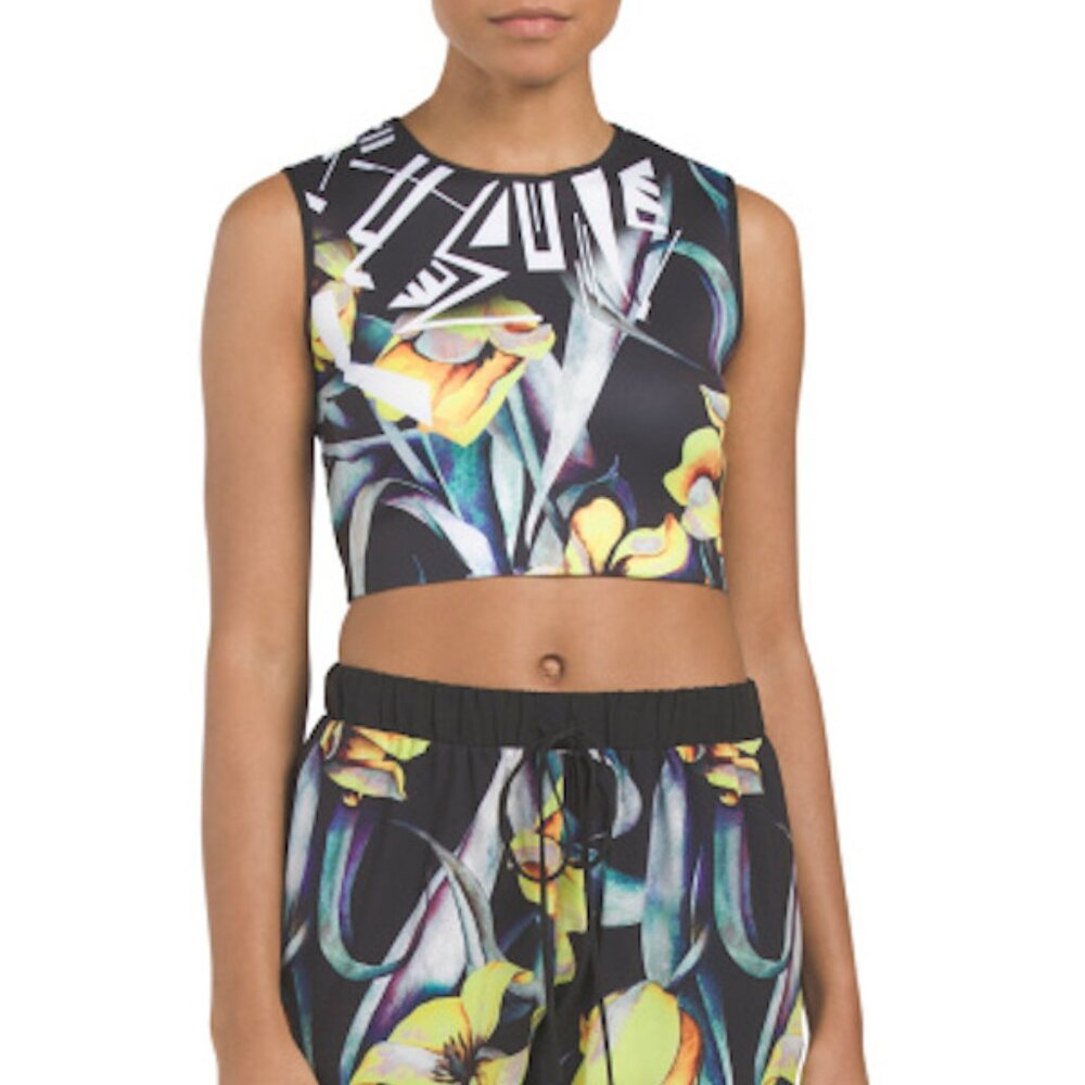 Clover Canyon Floral Rhythm Crop Top